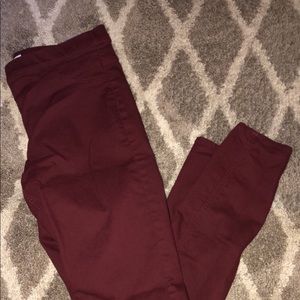 H&M Maroon Skinny Jeans